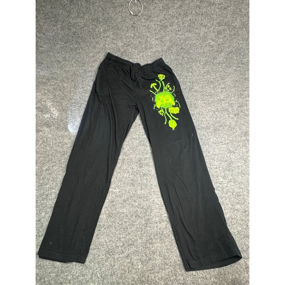 Xbox pants Men's Large Black Lounge Pants With Neon Green Gamer Graphic